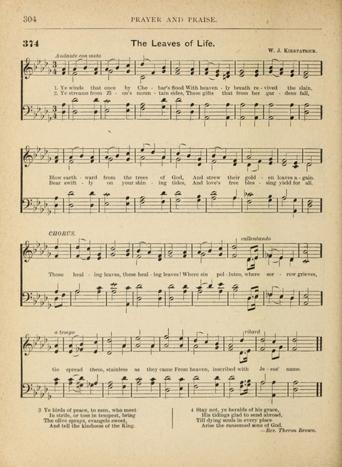 The Canadian Hymnal: a collection of hymns and music for Sunday schools, Epworth leagues, prayer and praise meetings, family circles, etc. (Revised and enlarged) page 304