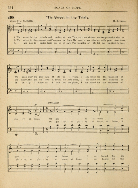 The Canadian Hymnal: a collection of hymns and music for Sunday schools, Epworth leagues, prayer and praise meetings, family circles, etc. (Revised and enlarged) page 334