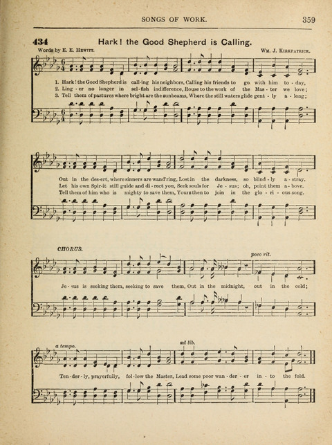 The Canadian Hymnal: a collection of hymns and music for Sunday schools, Epworth leagues, prayer and praise meetings, family circles, etc. (Revised and enlarged) page 359