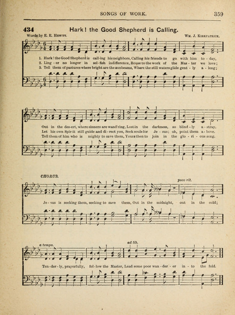 The Canadian Hymnal: a collection of hymns and music for Sunday schools, Epworth leagues, prayer and praise meetings, family circles, etc. (Revised and enlarged) page 359
