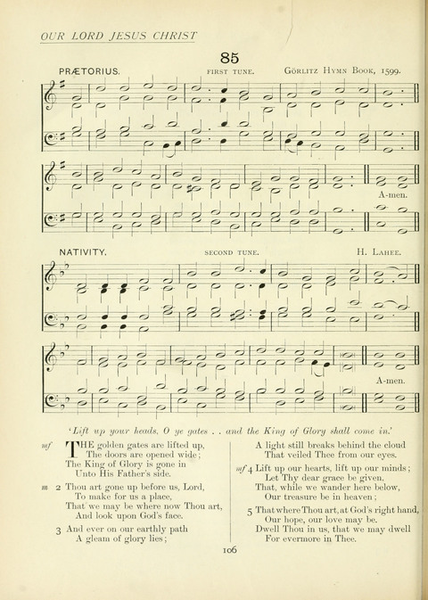 The Church Hymnary page 106
