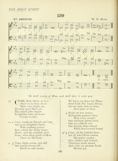 The Church Hymnary page 182