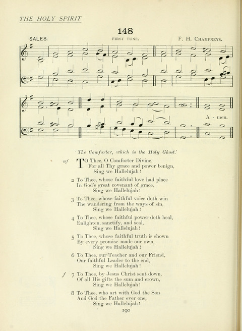 The Church Hymnary page 190