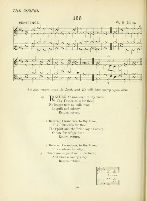 The Church Hymnary page 216