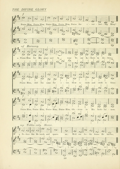 The Church Hymnary page 22