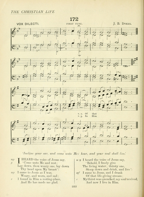 The Church Hymnary page 222