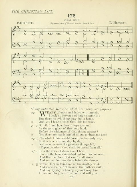 The Church Hymnary page 228