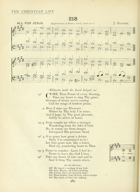 The Church Hymnary page 282