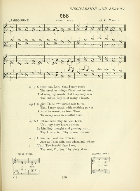 The Church Hymnary page 329