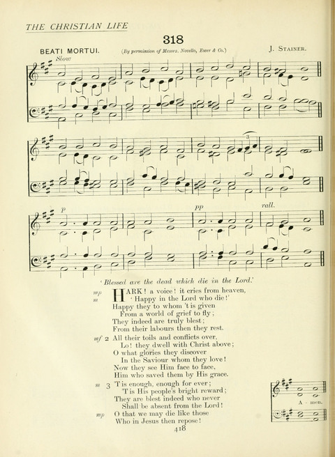 The Church Hymnary page 418