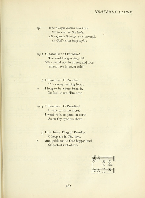 The Church Hymnary page 439