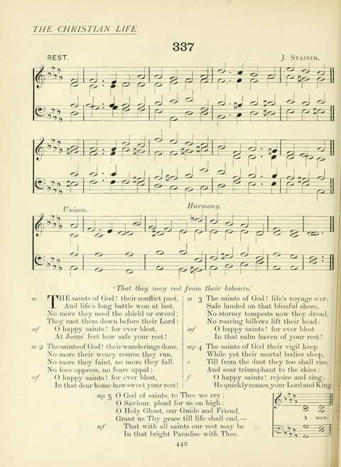 The Church Hymnary page 442