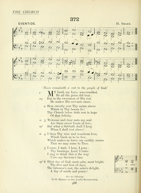 The Church Hymnary page 488