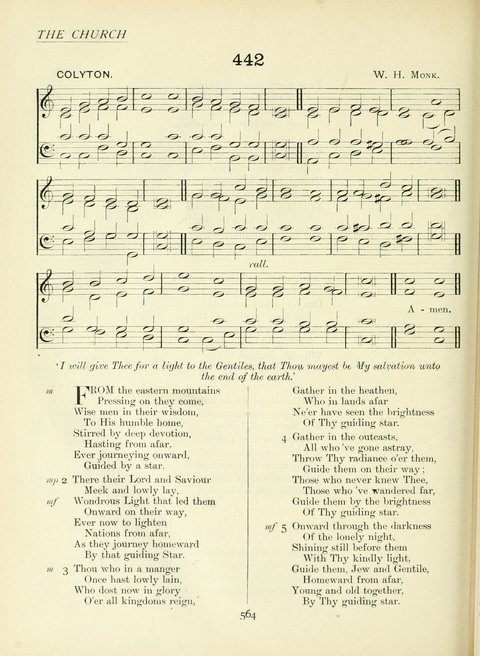 The Church Hymnary page 564