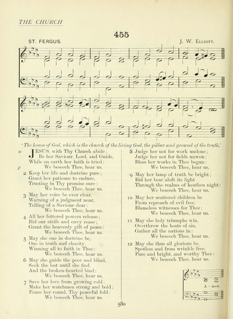 The Church Hymnary page 580