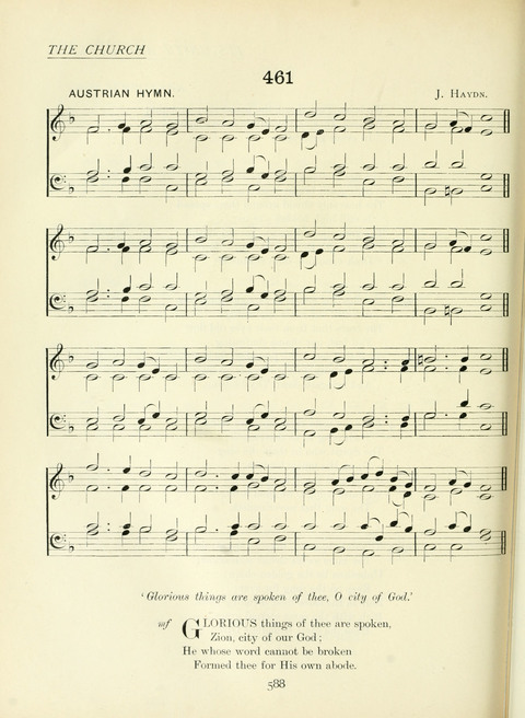 The Church Hymnary page 588