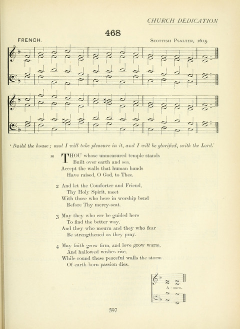 The Church Hymnary page 597