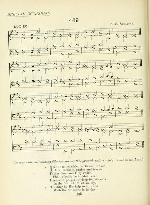 The Church Hymnary page 598