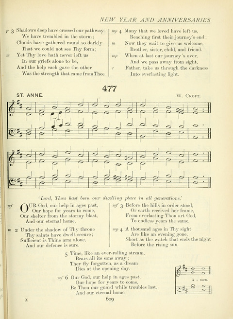 The Church Hymnary page 609