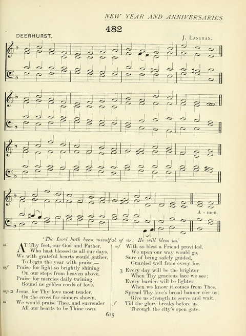 The Church Hymnary page 615