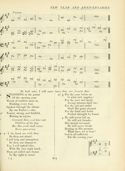 The Church Hymnary page 617