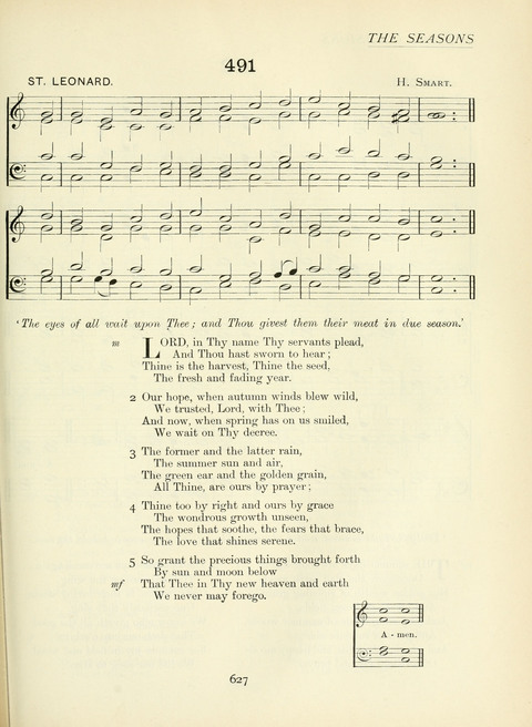 The Church Hymnary page 627