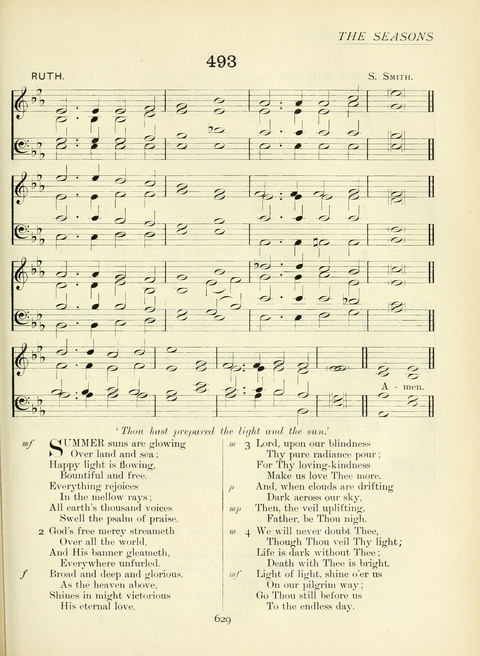 The Church Hymnary page 629
