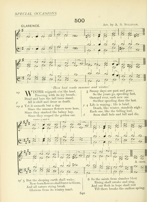The Church Hymnary page 640