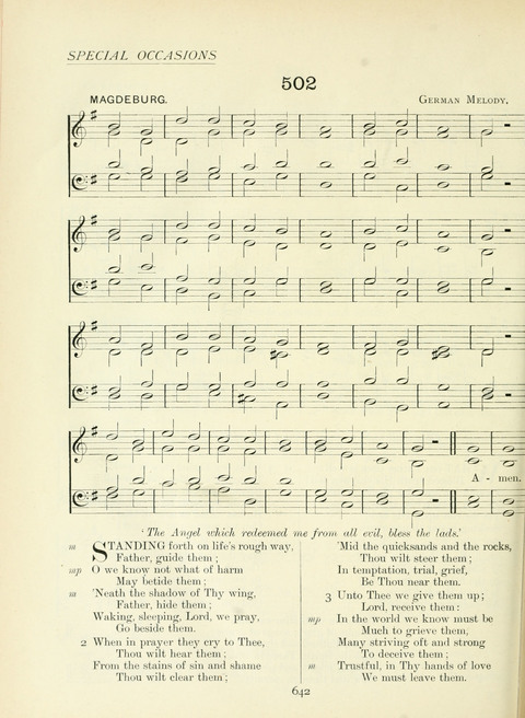 The Church Hymnary page 642