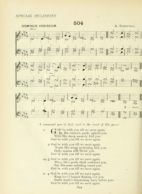 The Church Hymnary page 644