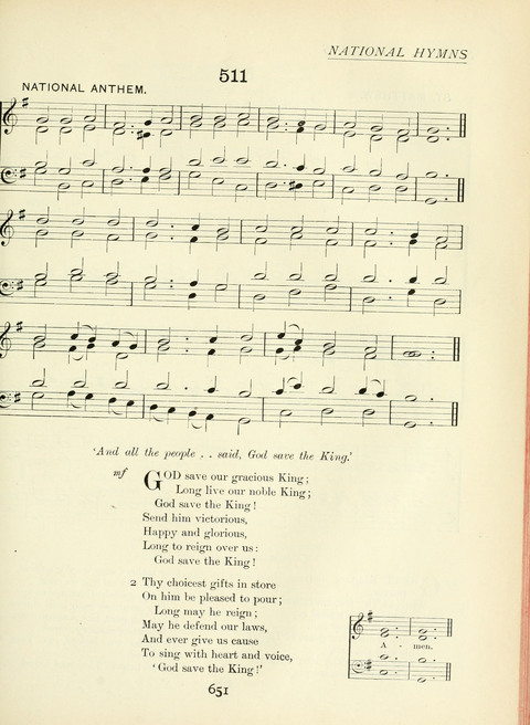 The Church Hymnary page 651