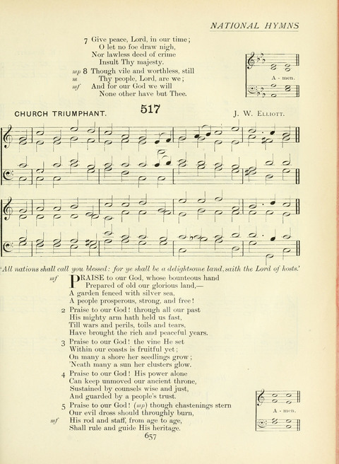 The Church Hymnary page 657