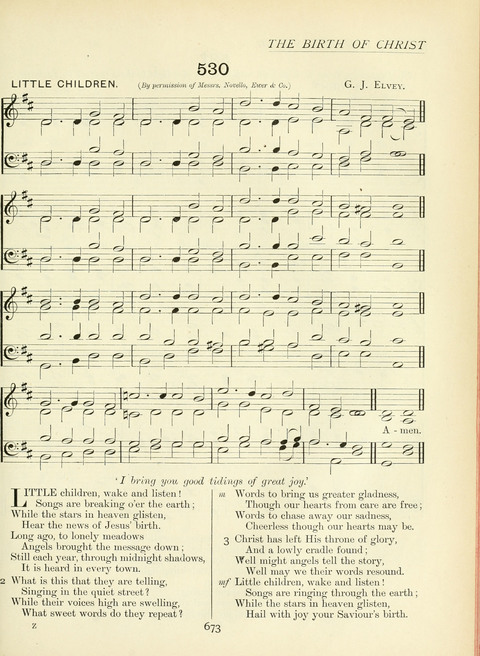 The Church Hymnary page 673