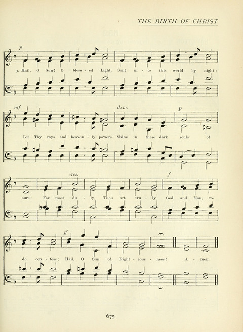 The Church Hymnary page 675