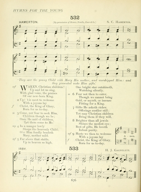 The Church Hymnary page 676