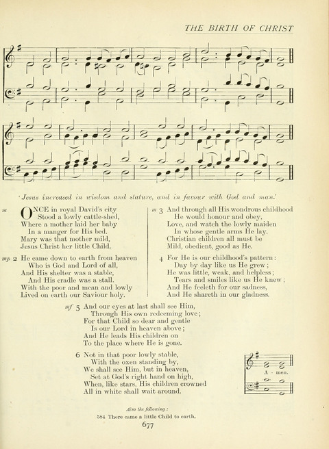 The Church Hymnary page 677
