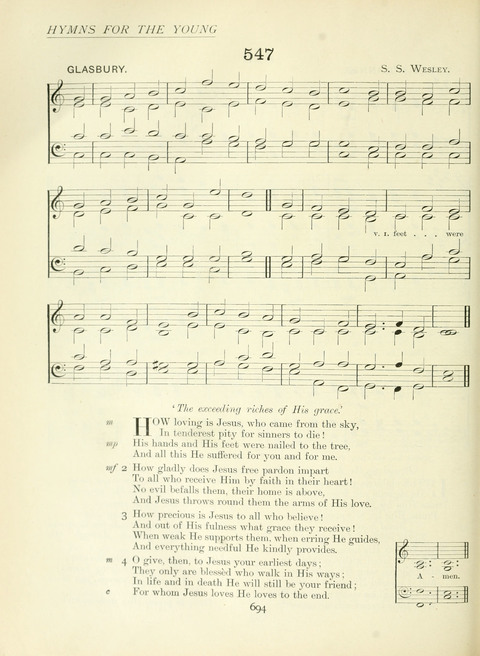 The Church Hymnary page 694