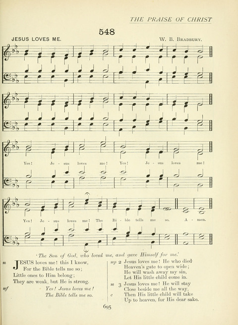 The Church Hymnary page 695