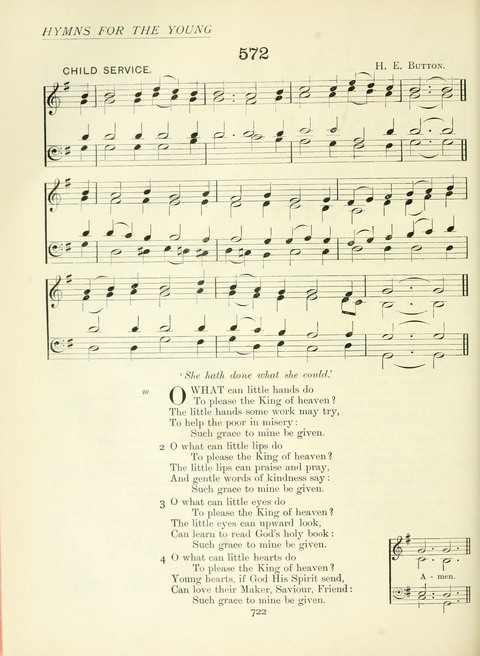 The Church Hymnary page 722