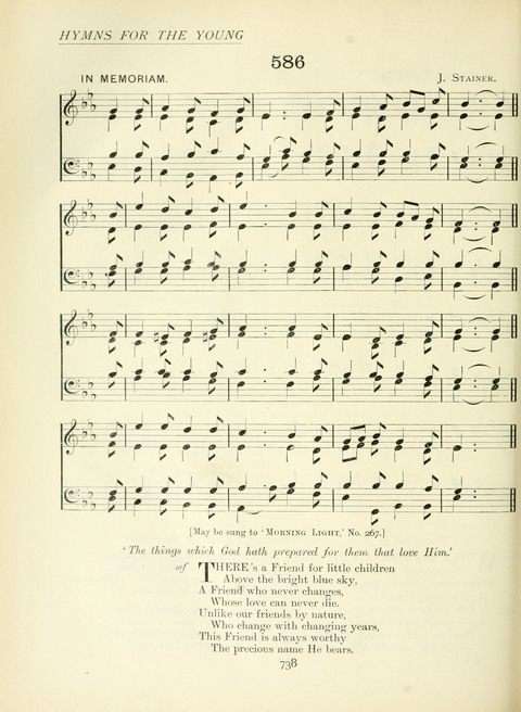 The Church Hymnary page 738