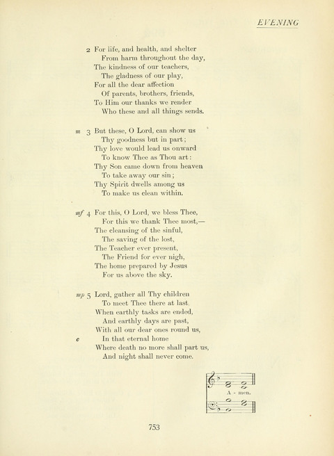 The Church Hymnary page 753