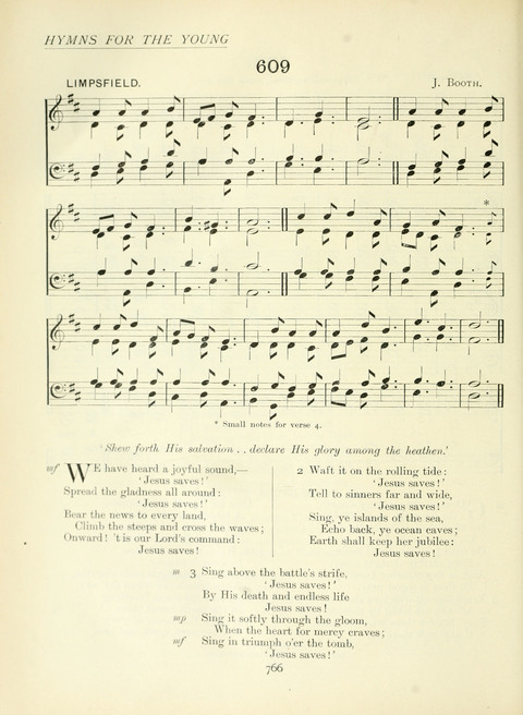 The Church Hymnary page 766