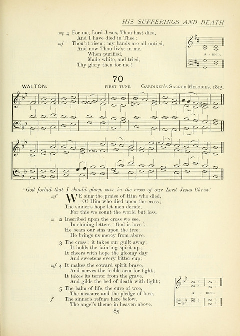 The Church Hymnary page 85