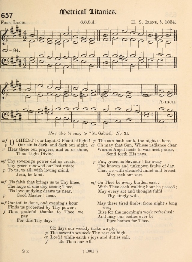 Church Hymns: with tunes (New ed.) page 1001
