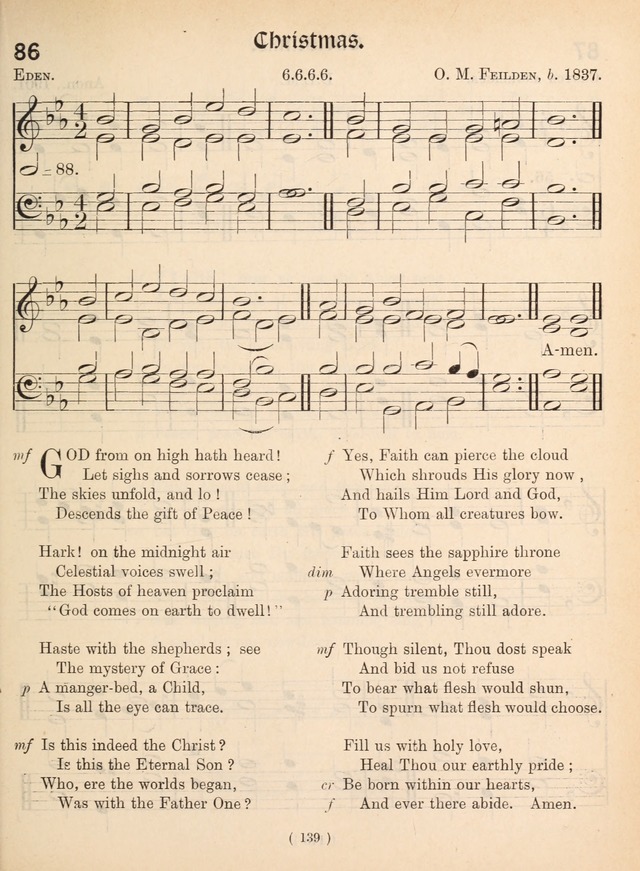 Church Hymns: with tunes (New ed.) page 139