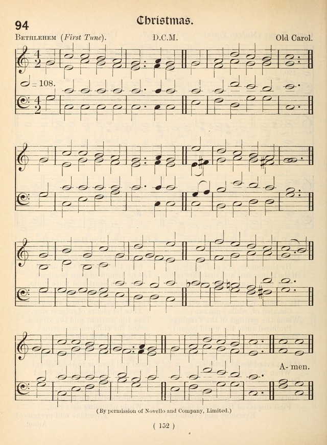 Church Hymns: with tunes (New ed.) page 152