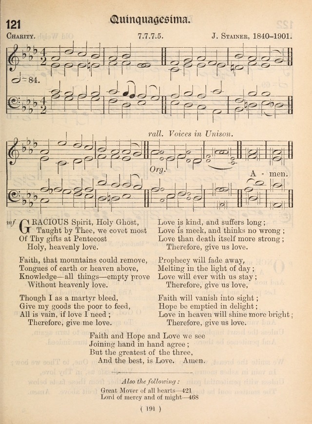 Church Hymns: with tunes (New ed.) page 191