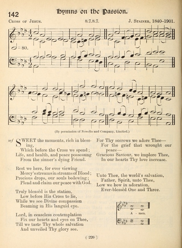 Church Hymns: with tunes (New ed.) page 220