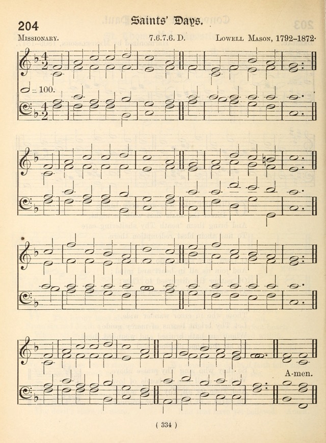Church Hymns: with tunes (New ed.) page 334
