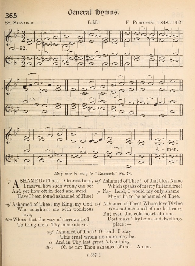 Church Hymns: with tunes (New ed.) page 587